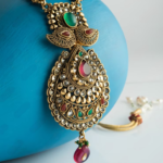 Shining Diva Fashion Latest Stylish Traditional Tibetan Pendant Necklace Jewellery Set for Women