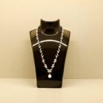Platinum Plated Crystal Pendant Necklace Jewellery Set