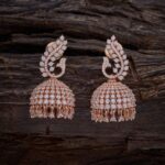 Big size jhumka rose earrings
