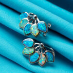 Royal Blue Bloom Studs