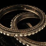 Oxidised  Beads Coated Bangle Set  (Pack of 2)